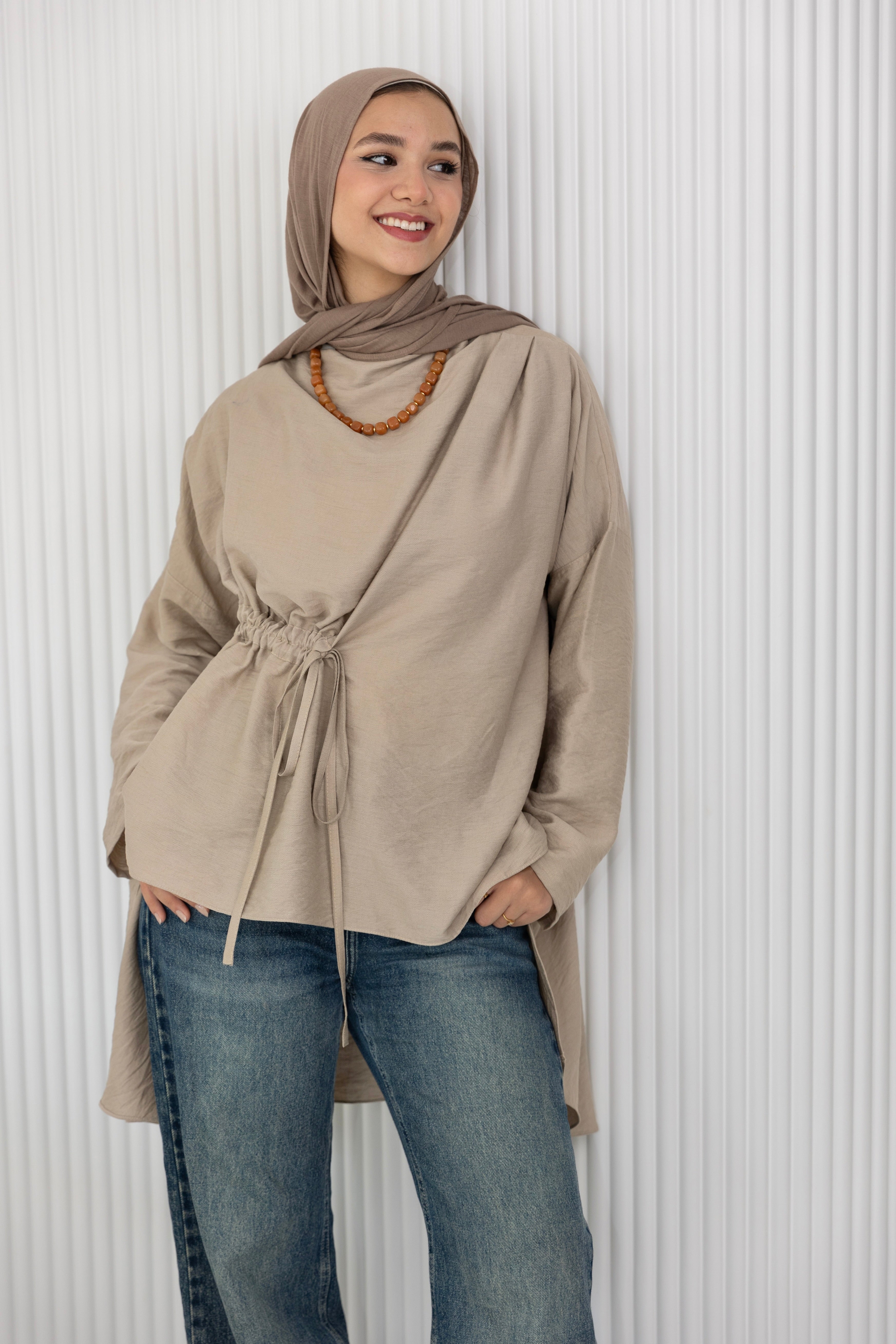 Soft Drape Tie-Top