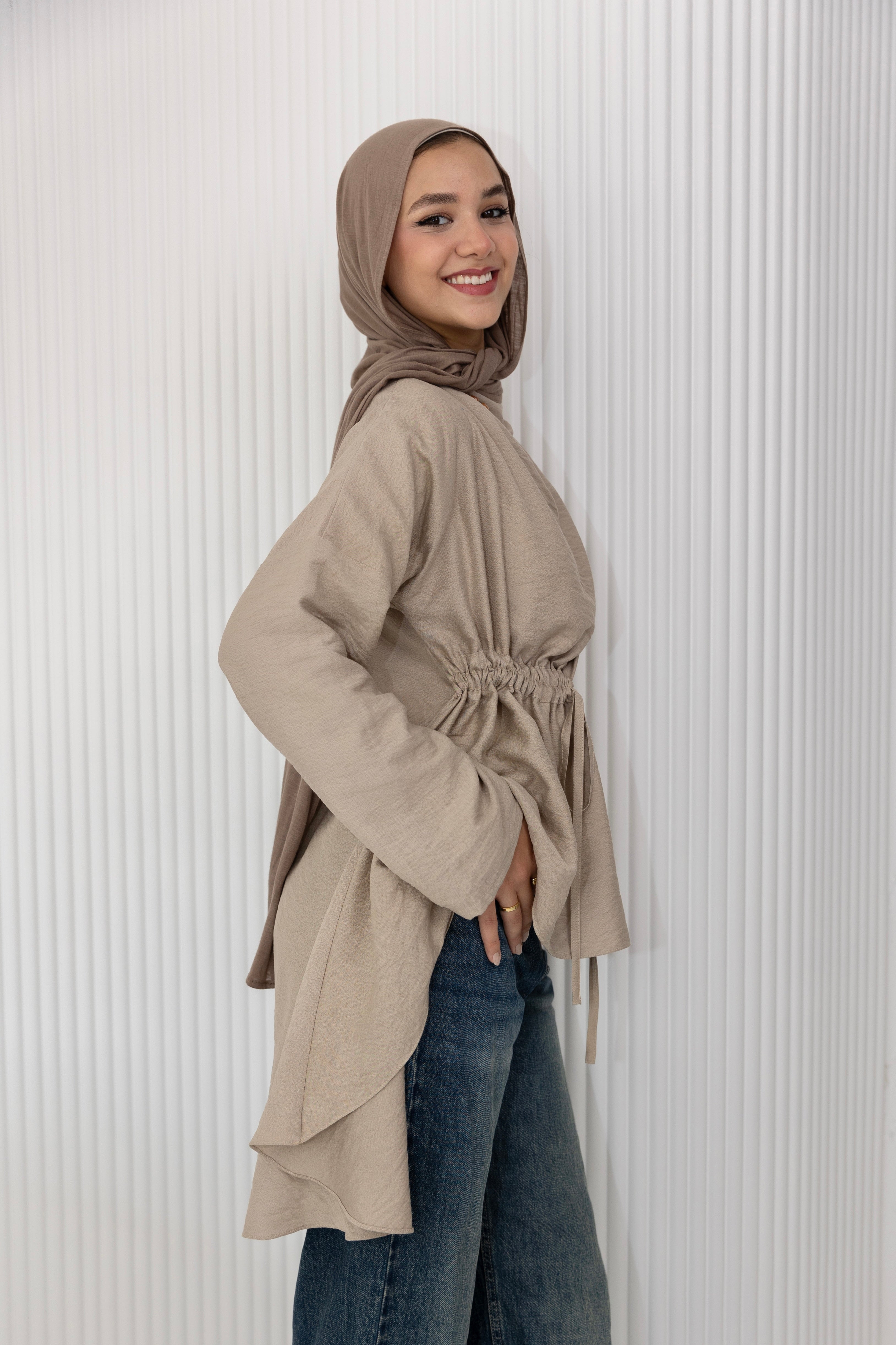 Soft Drape Tie-Top