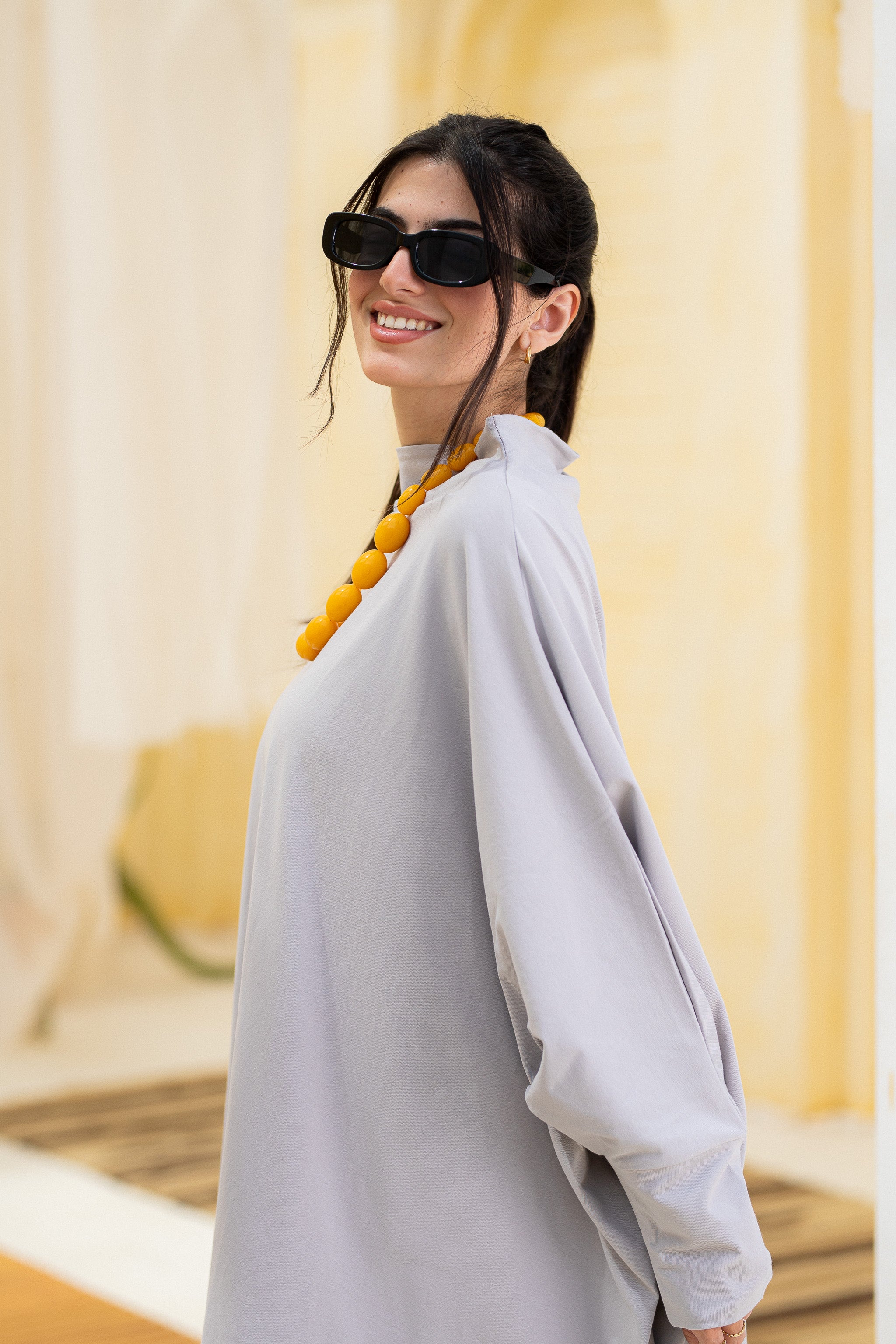 Timeless Oversized Tee -Light gray