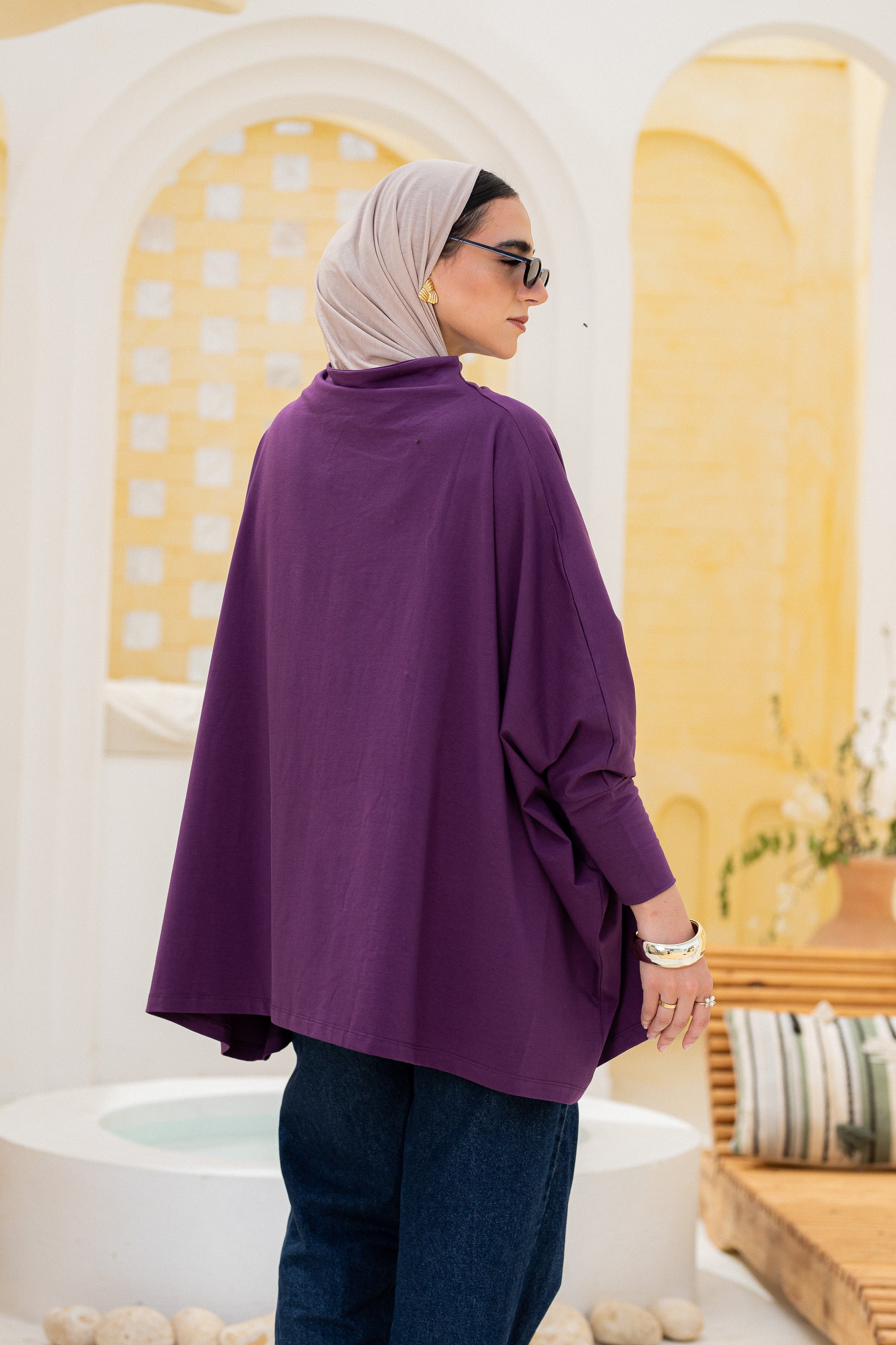 Timeless Oversized Tee -Indigo