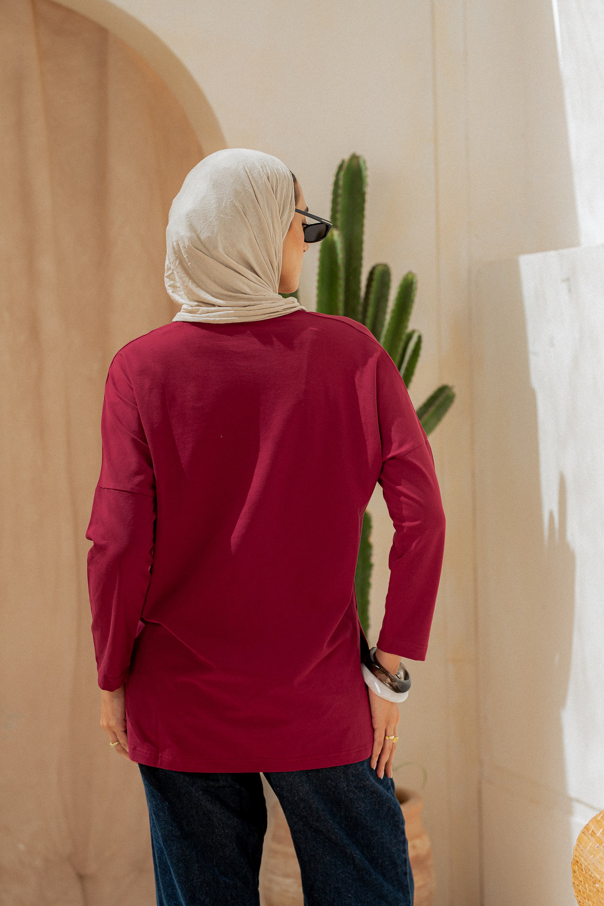 Premium cotton  T-shirts - maroon