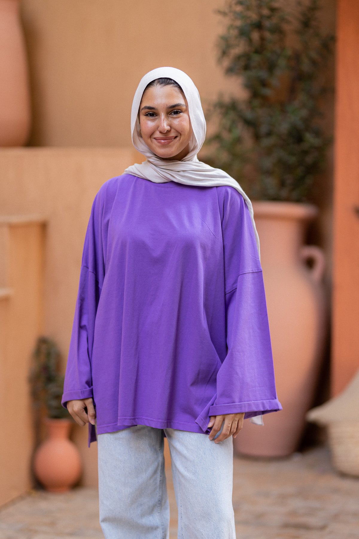 Canvas-tee lilacs