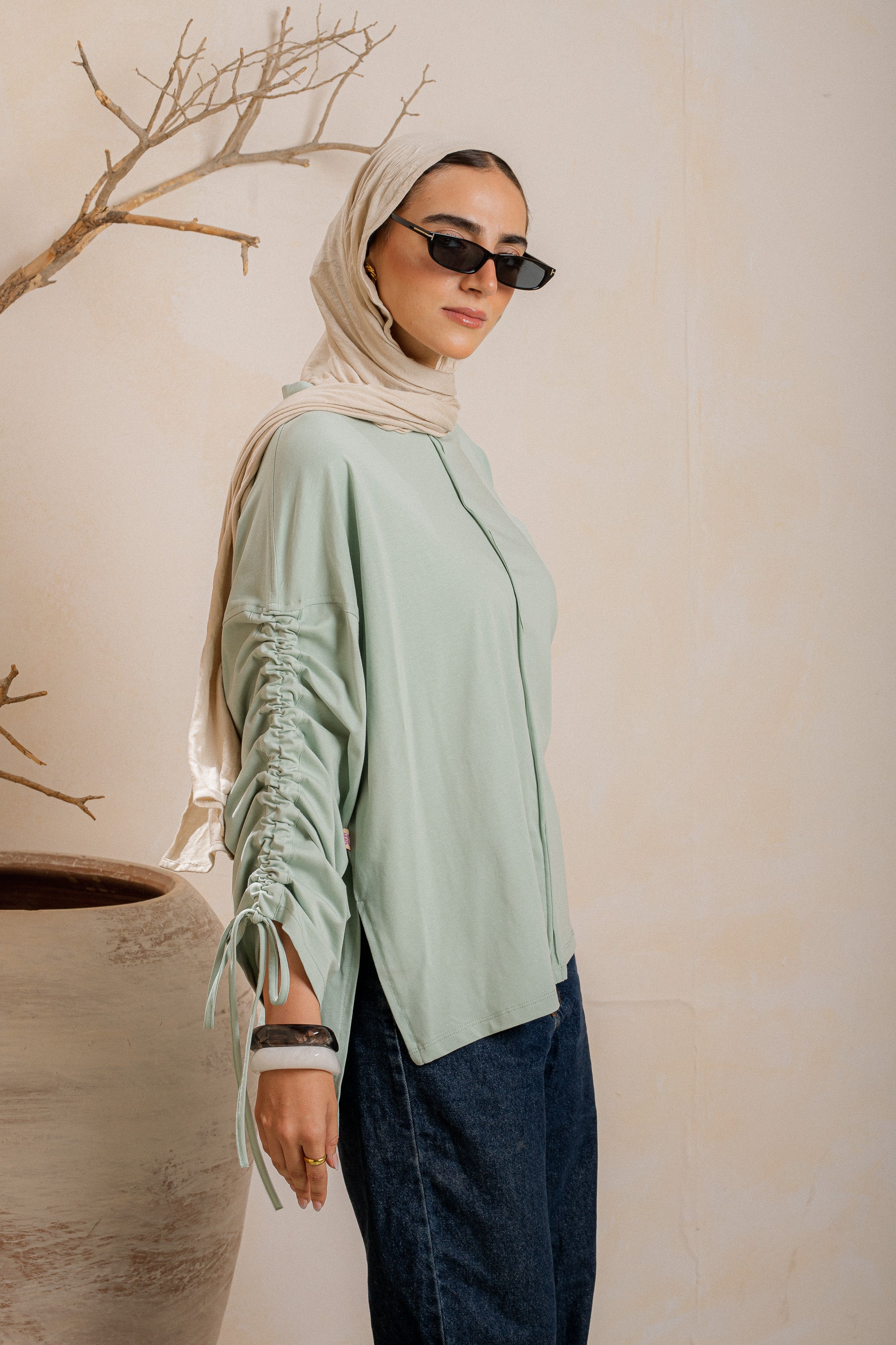 Graceful Ruffle T-shirt mint