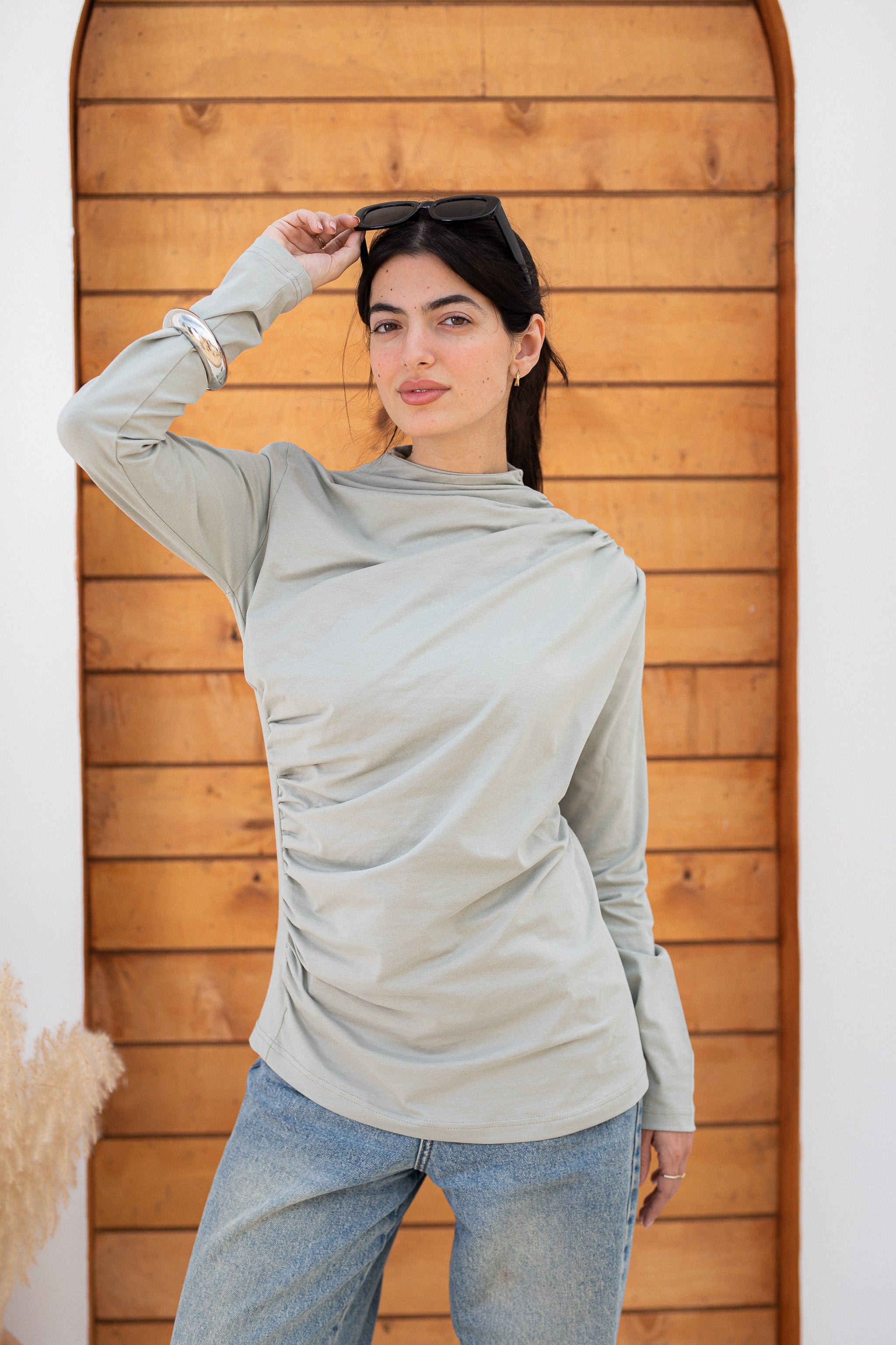 draping tee-mint
