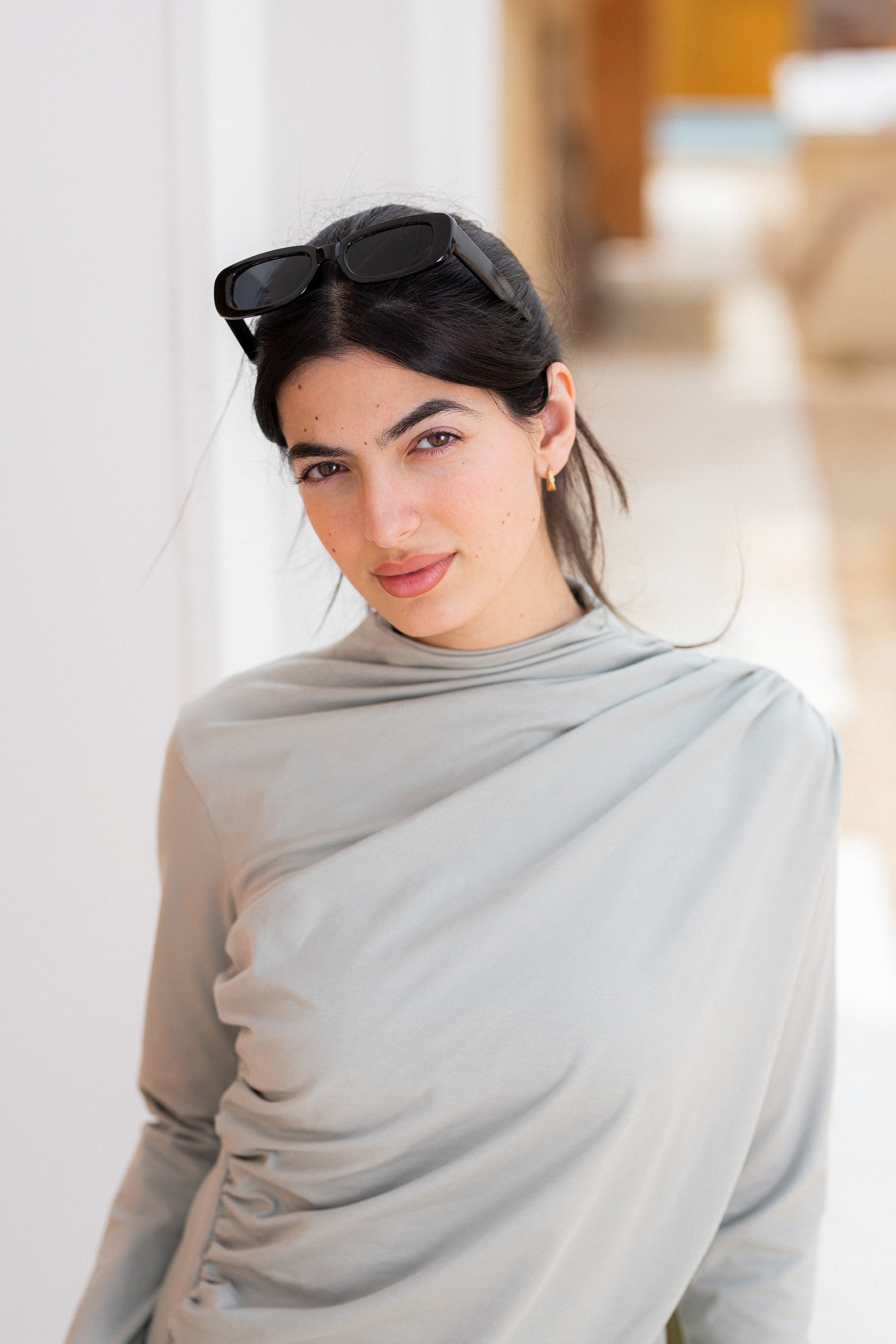 draping tee-mint
