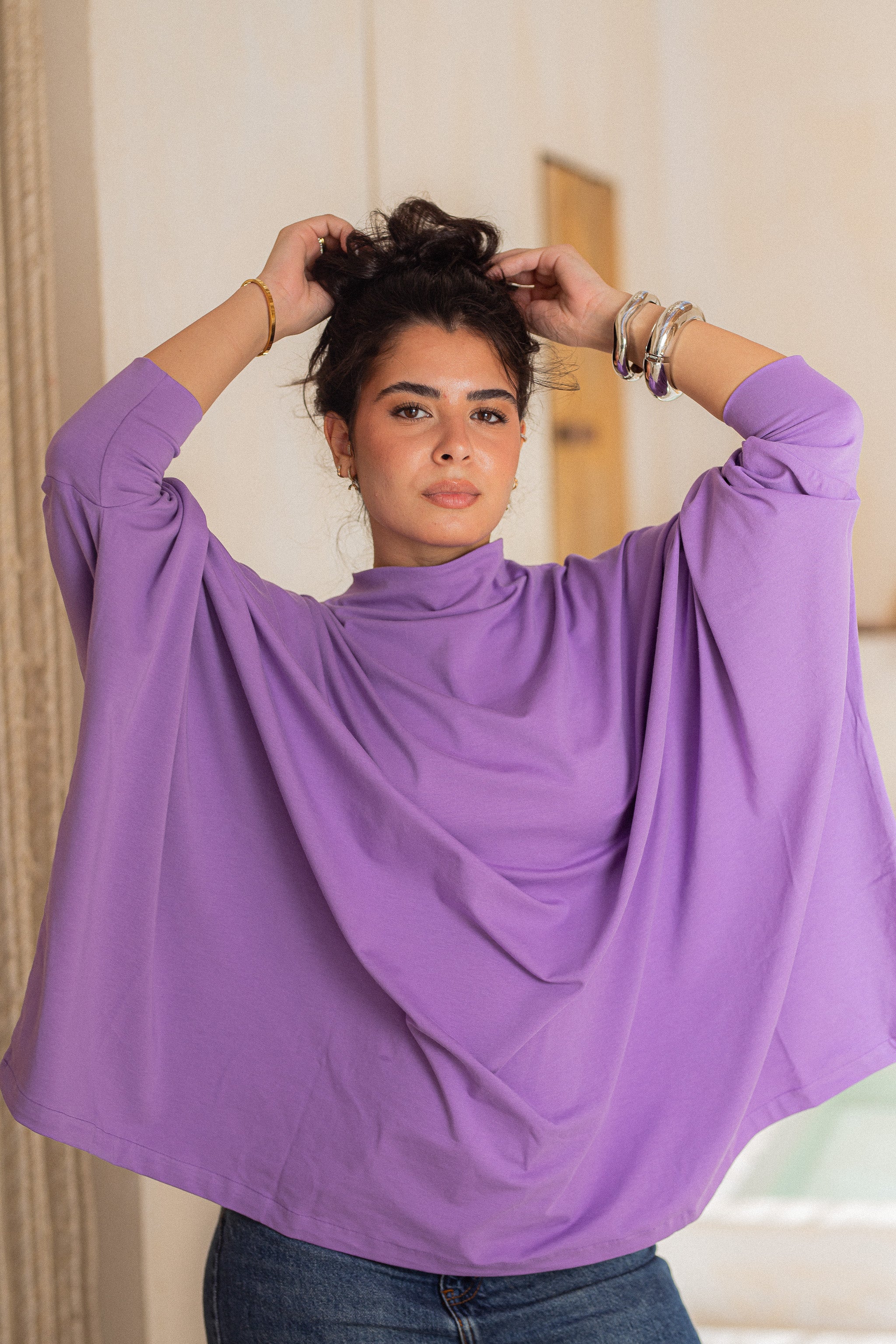 Timeless Oversized Tee -Magic lilac