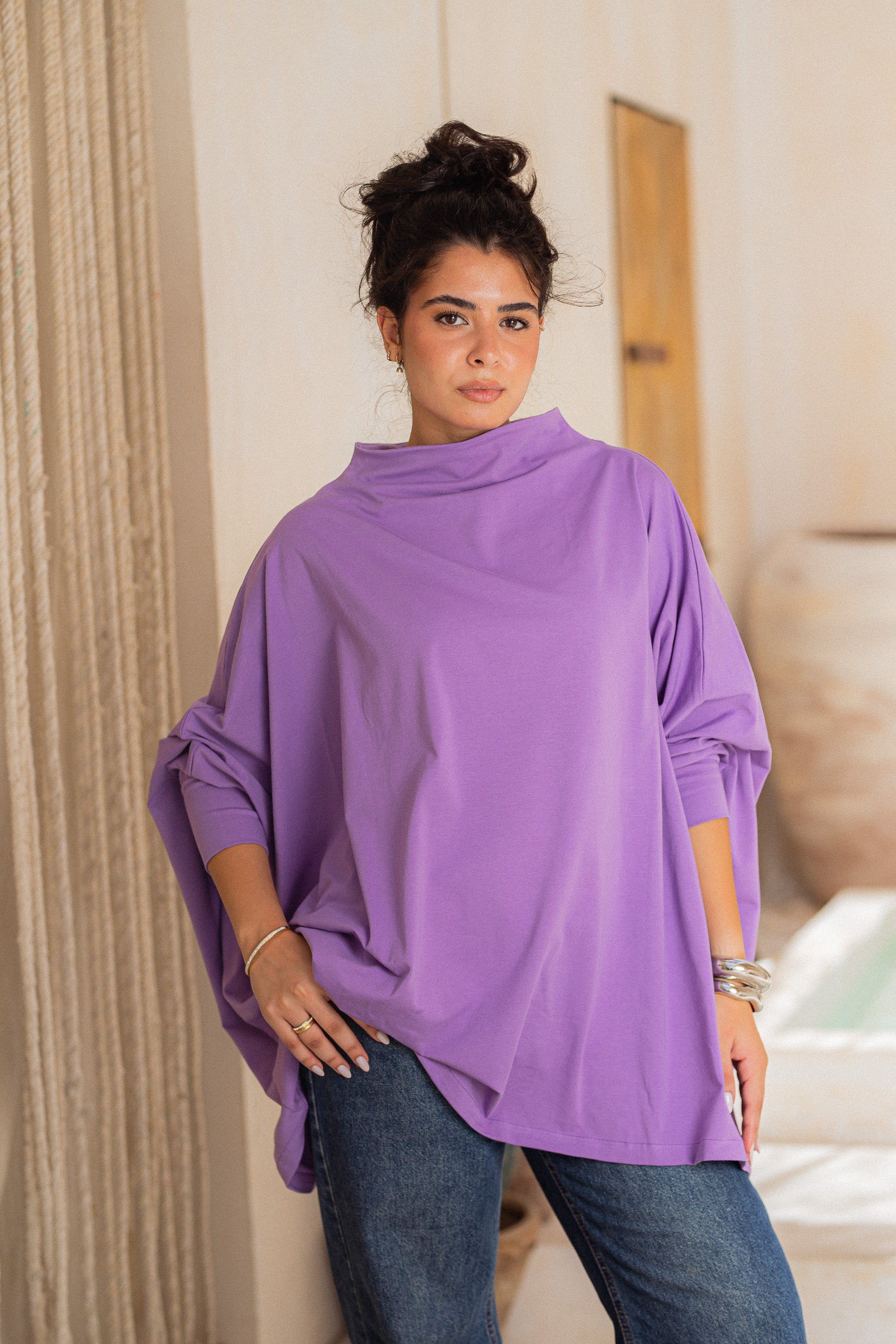 Timeless Oversized Tee -Magic lilac