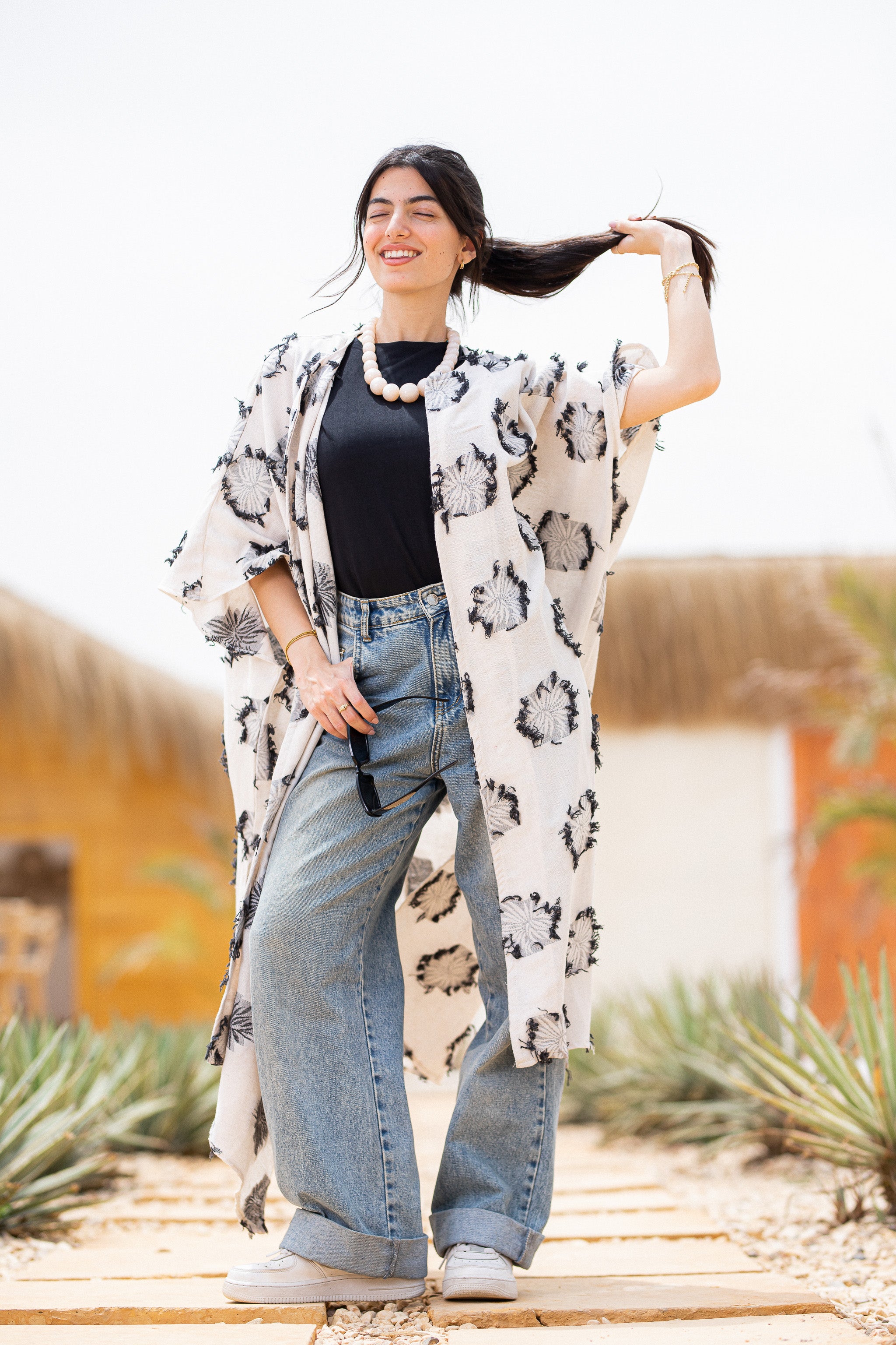 Noir Flow Kimono