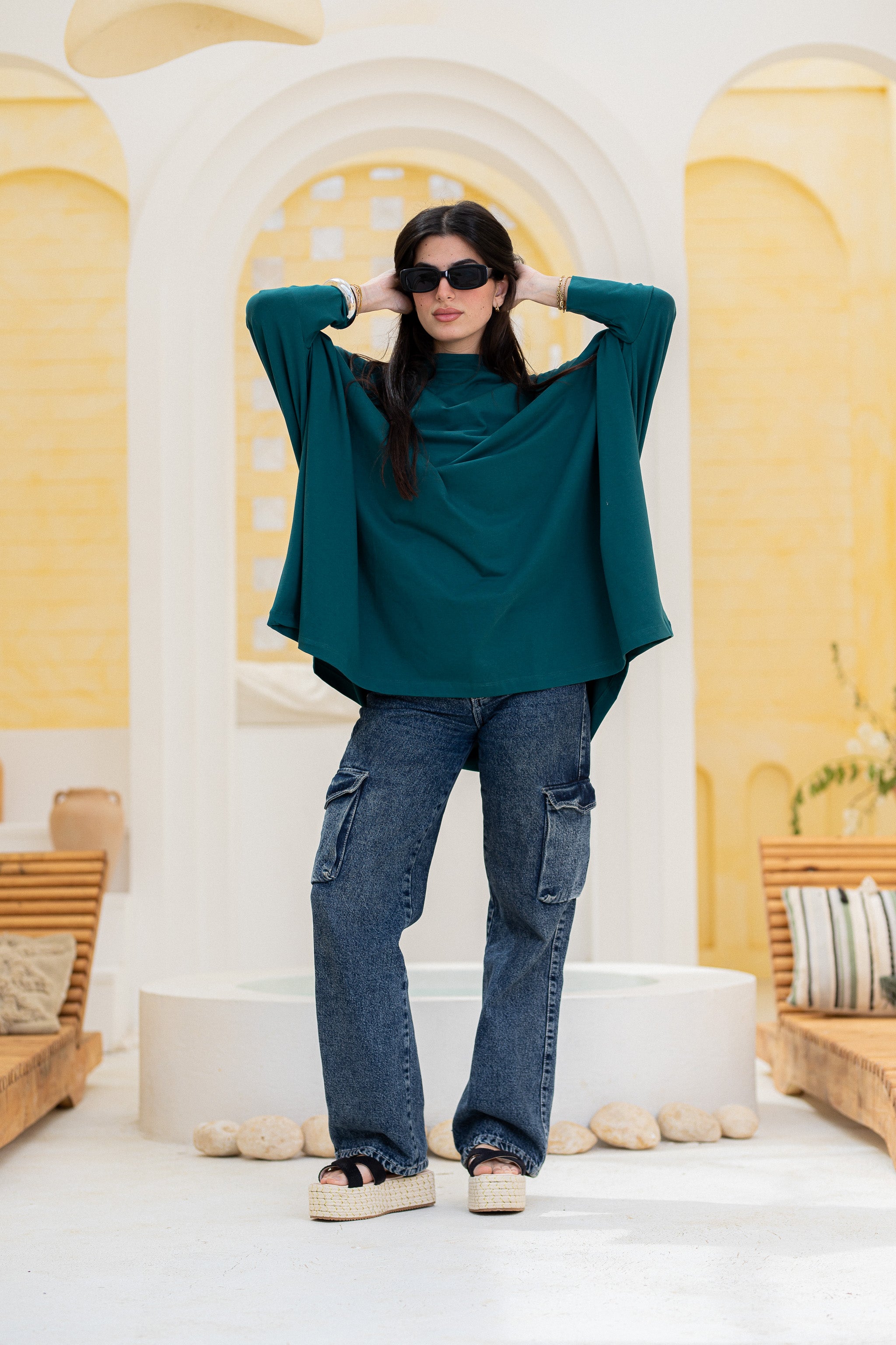 Timeless Oversized Tee -TEAL