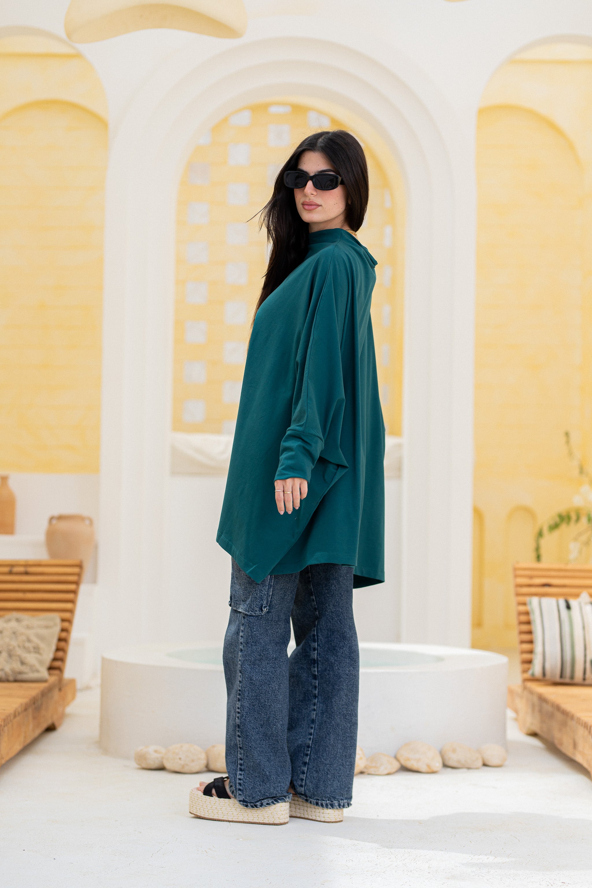 Timeless Oversized Tee -TEAL