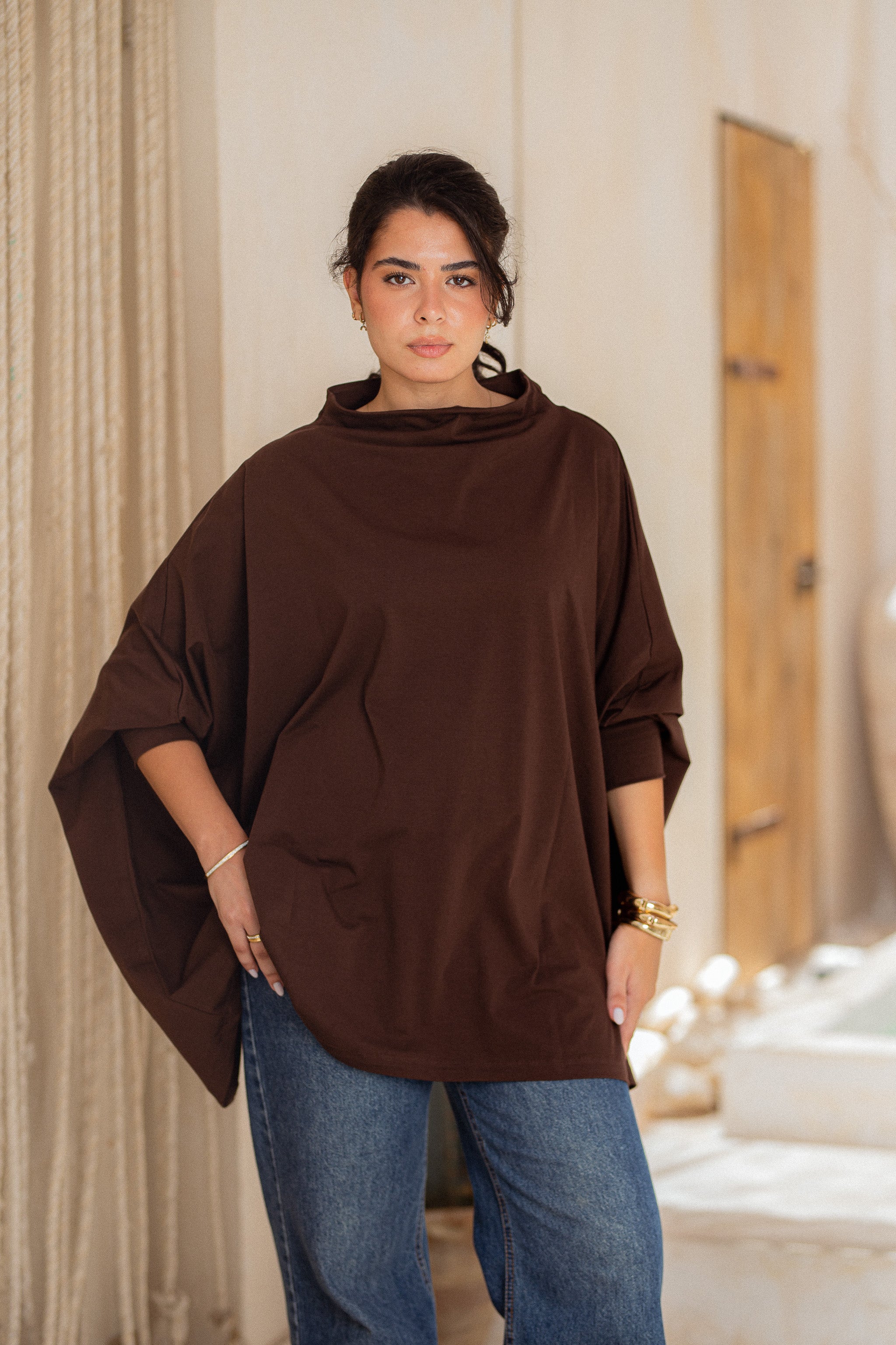 Timeless Oversized Tee - chocolate
