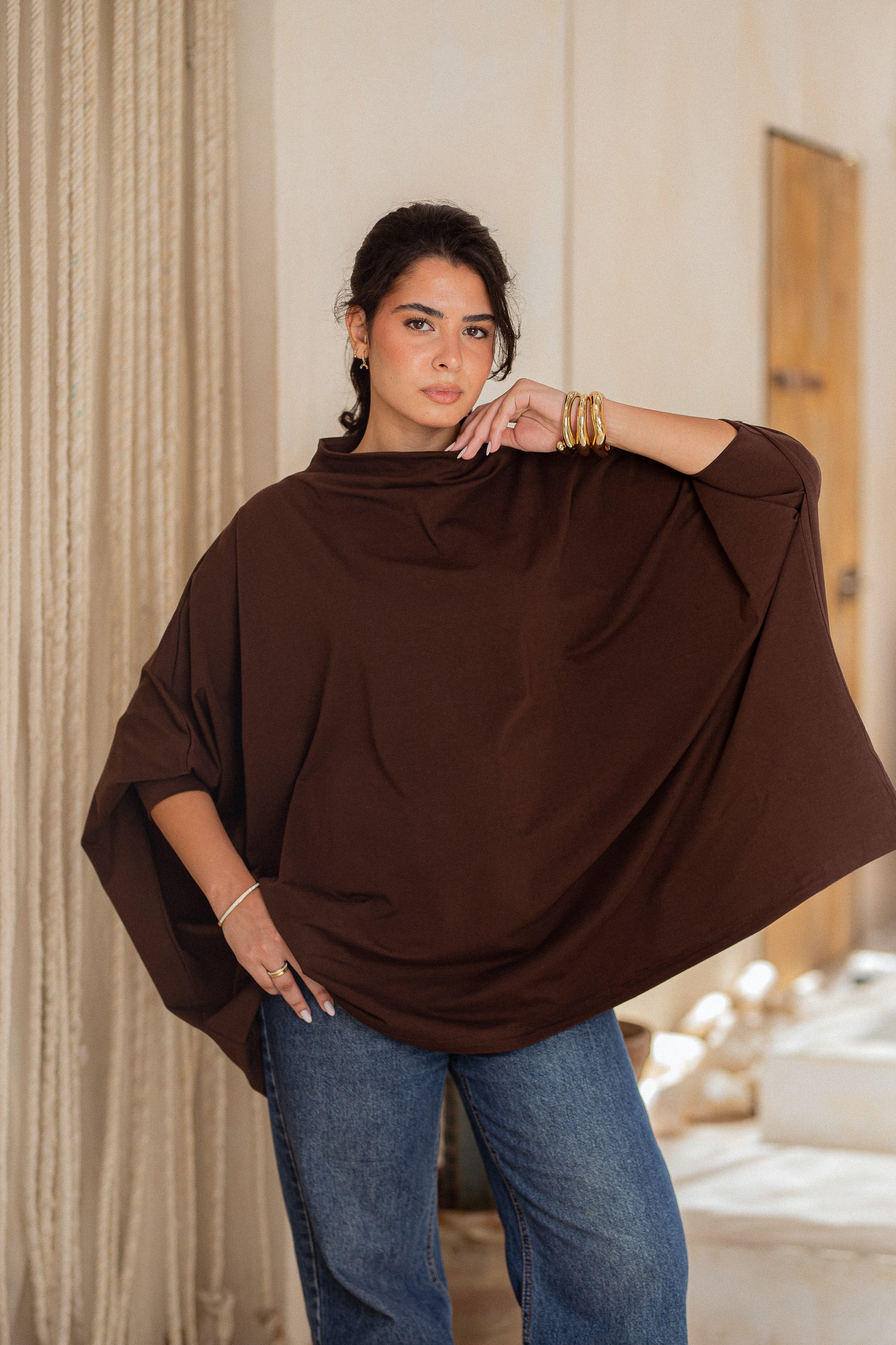 Timeless Oversized Tee - chocolate