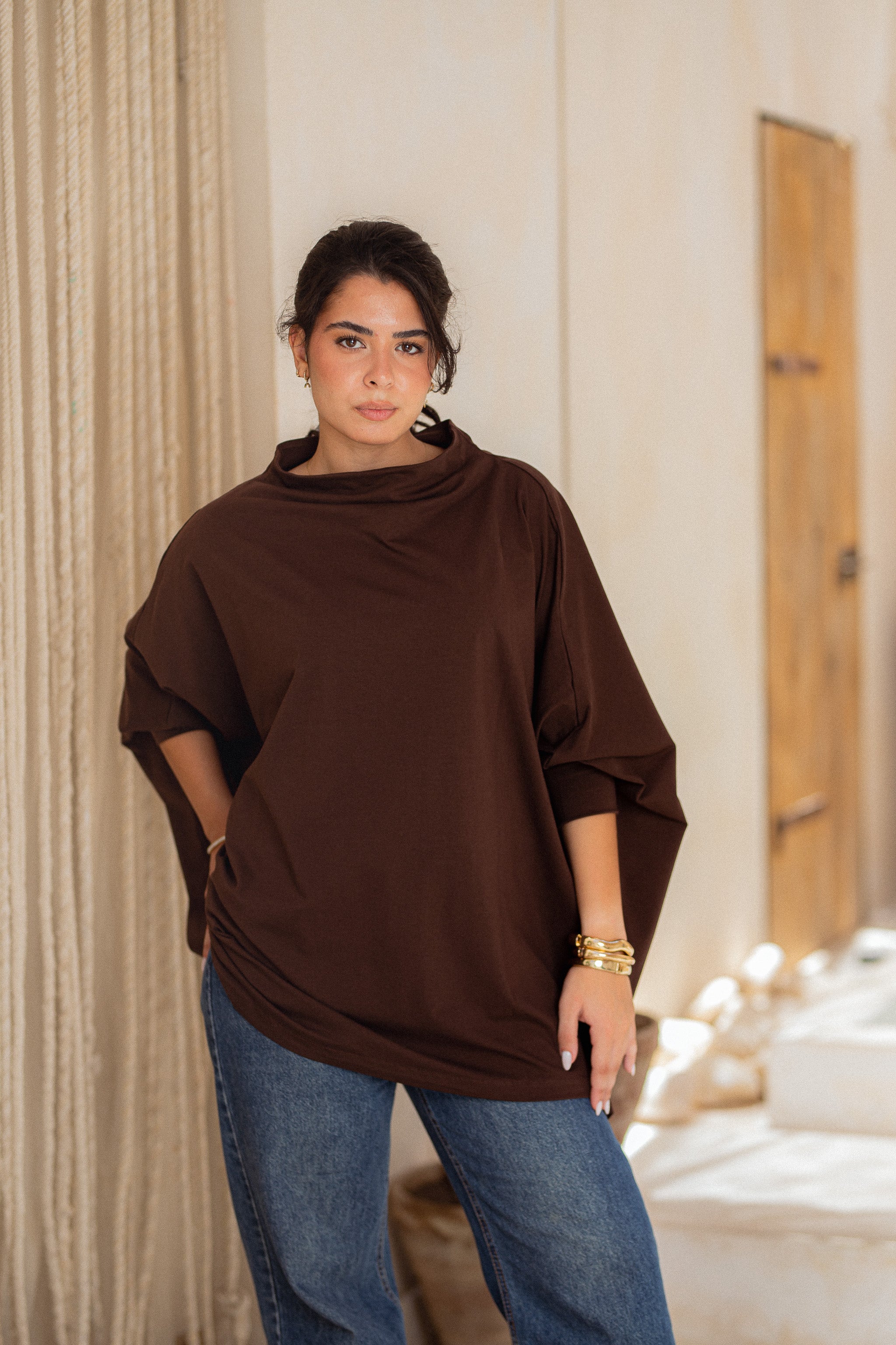 Timeless Oversized Tee - chocolate