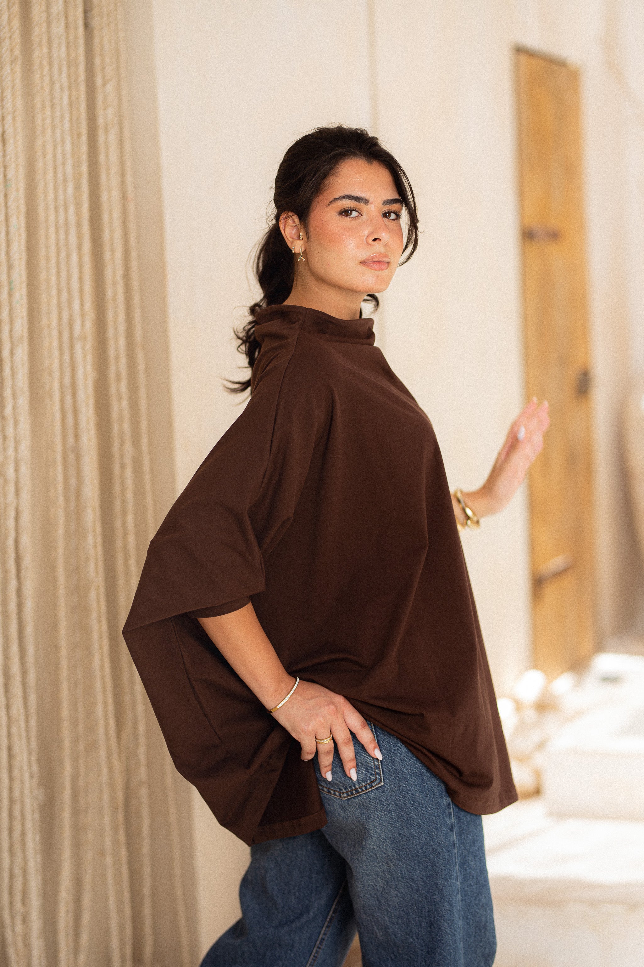 Timeless Oversized Tee - chocolate