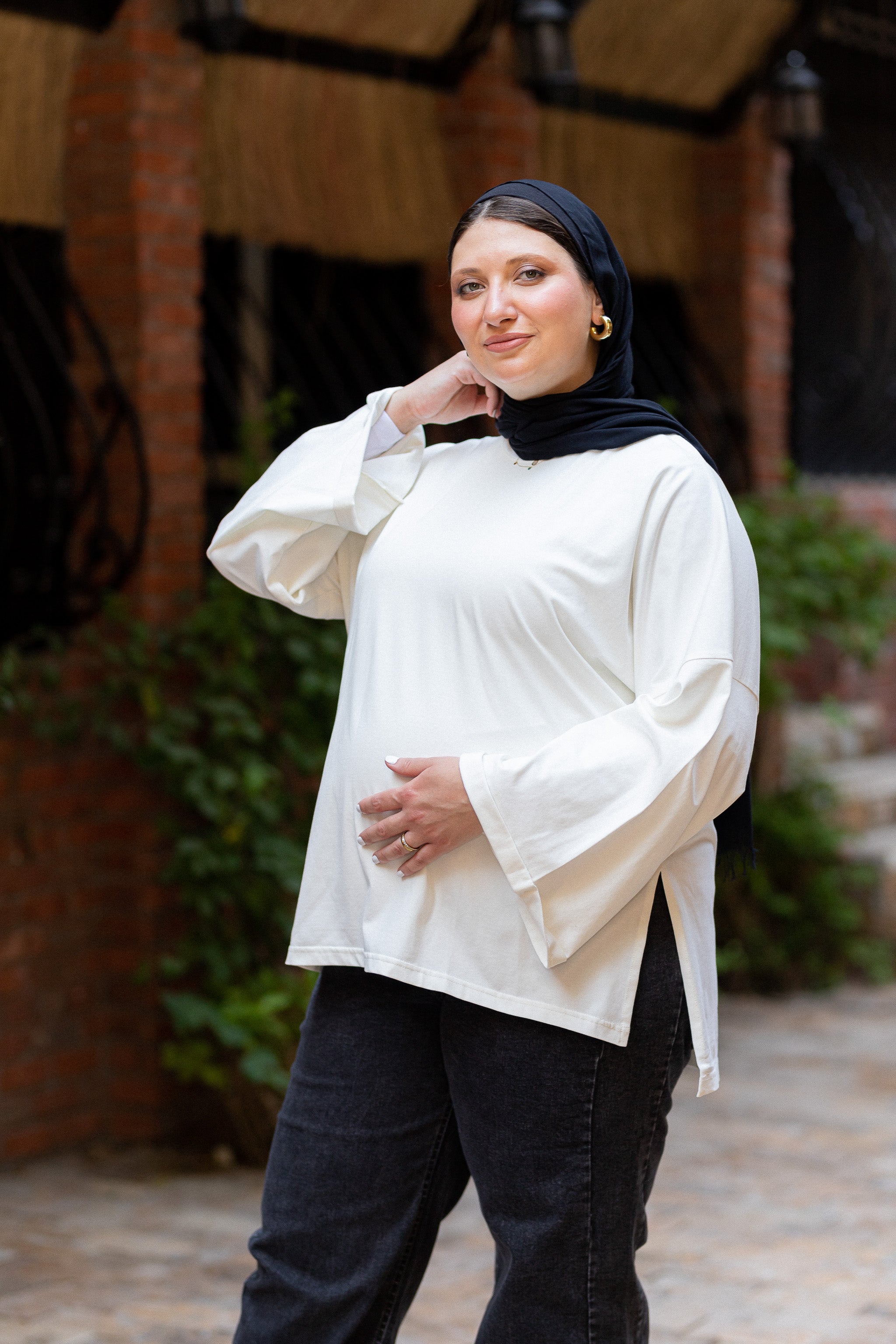 Minimalist Cotton Tee-white