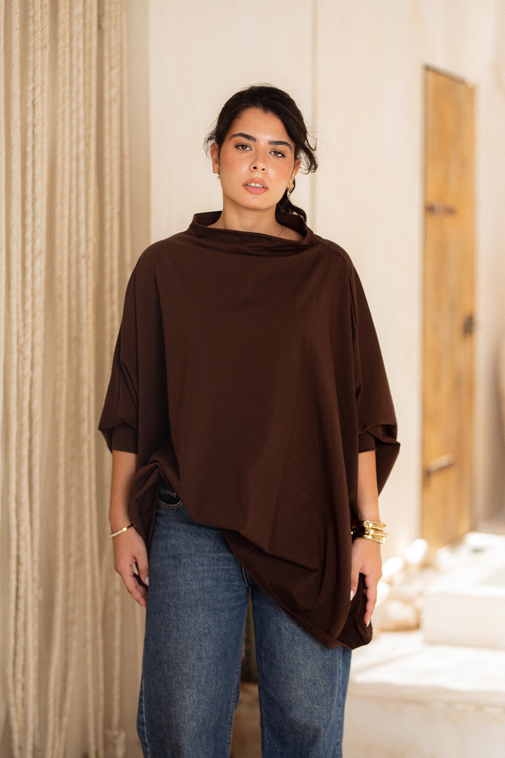 Timeless Oversized Tee - chocolate