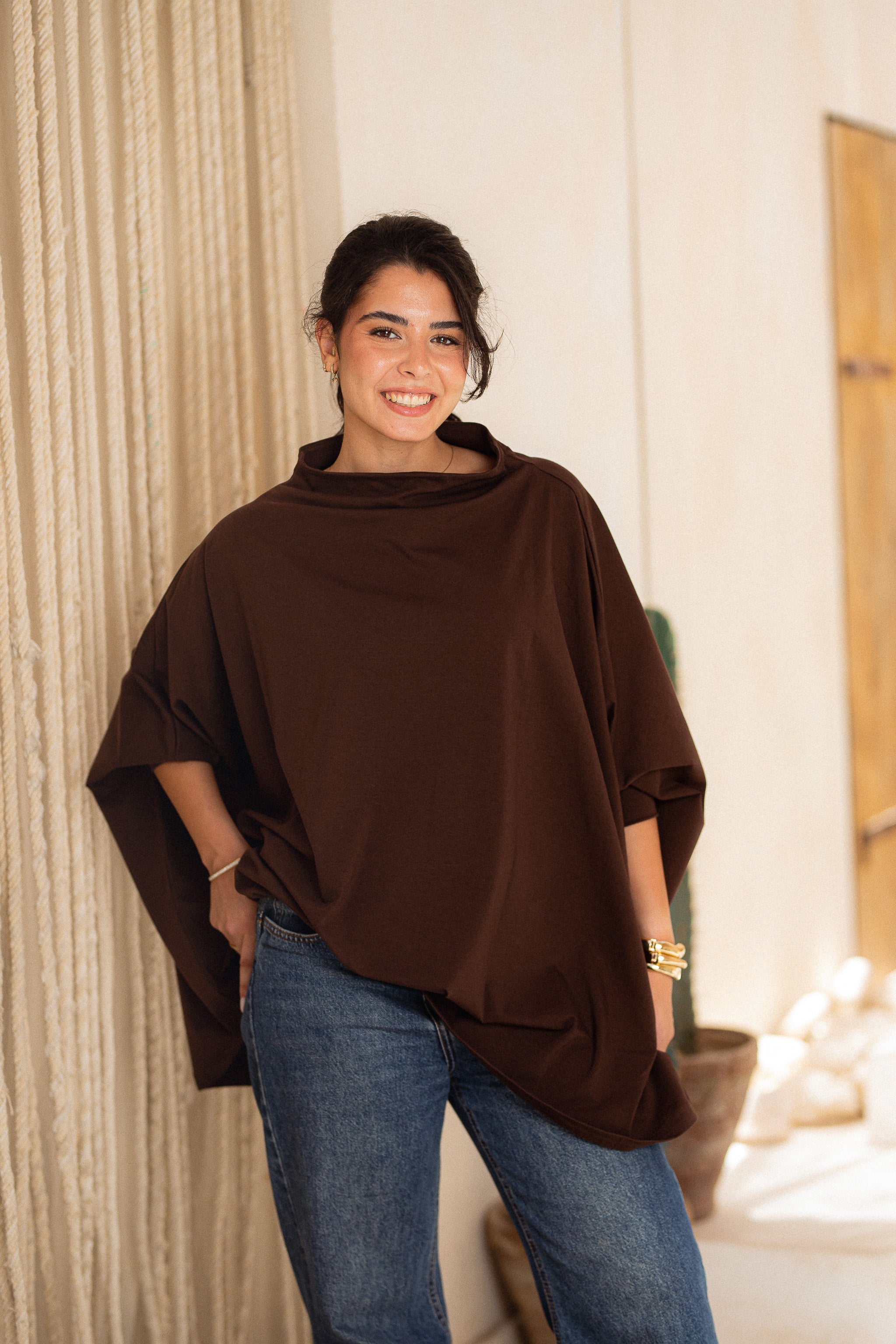 Timeless Oversized Tee - chocolate