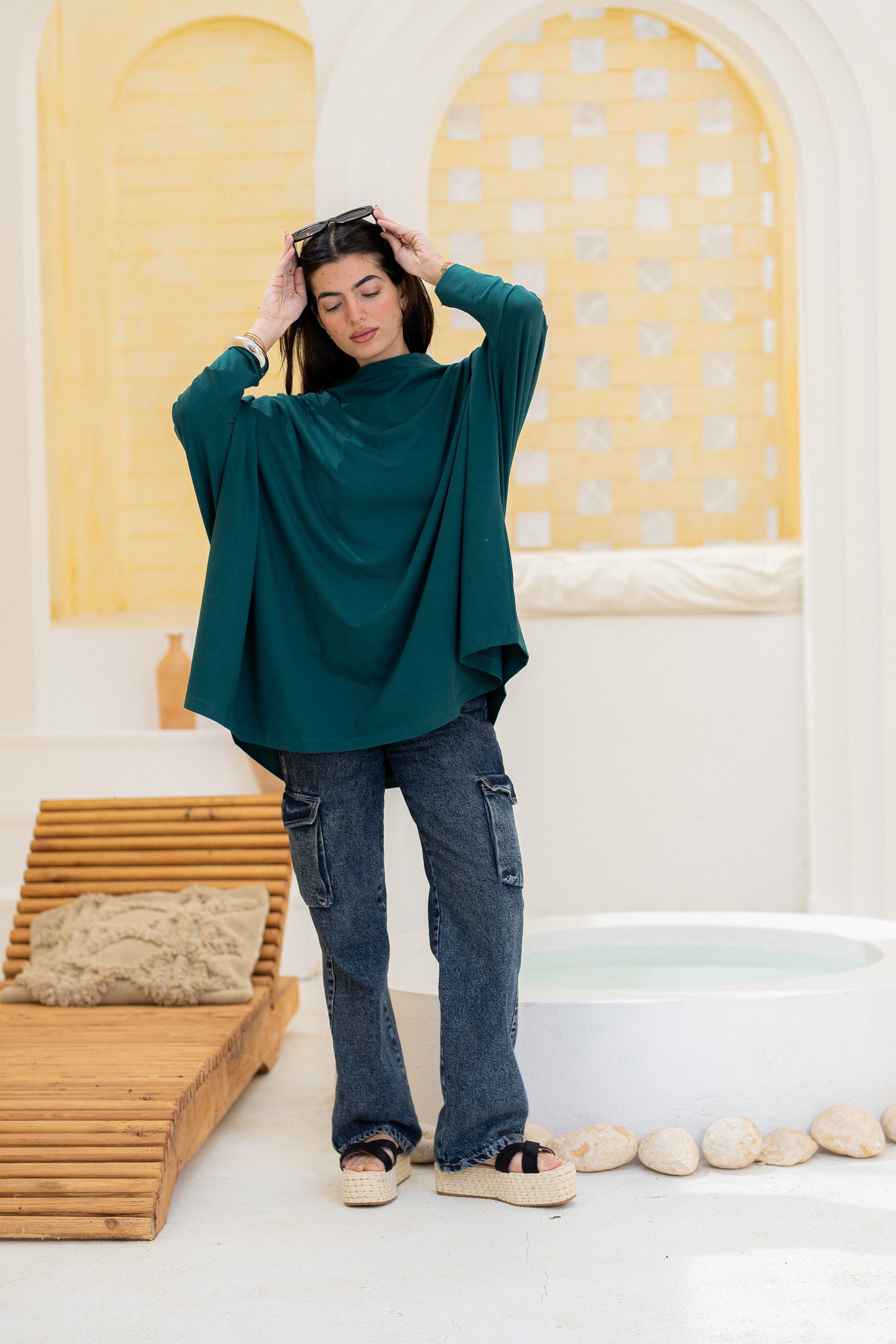 Timeless Oversized Tee -TEAL