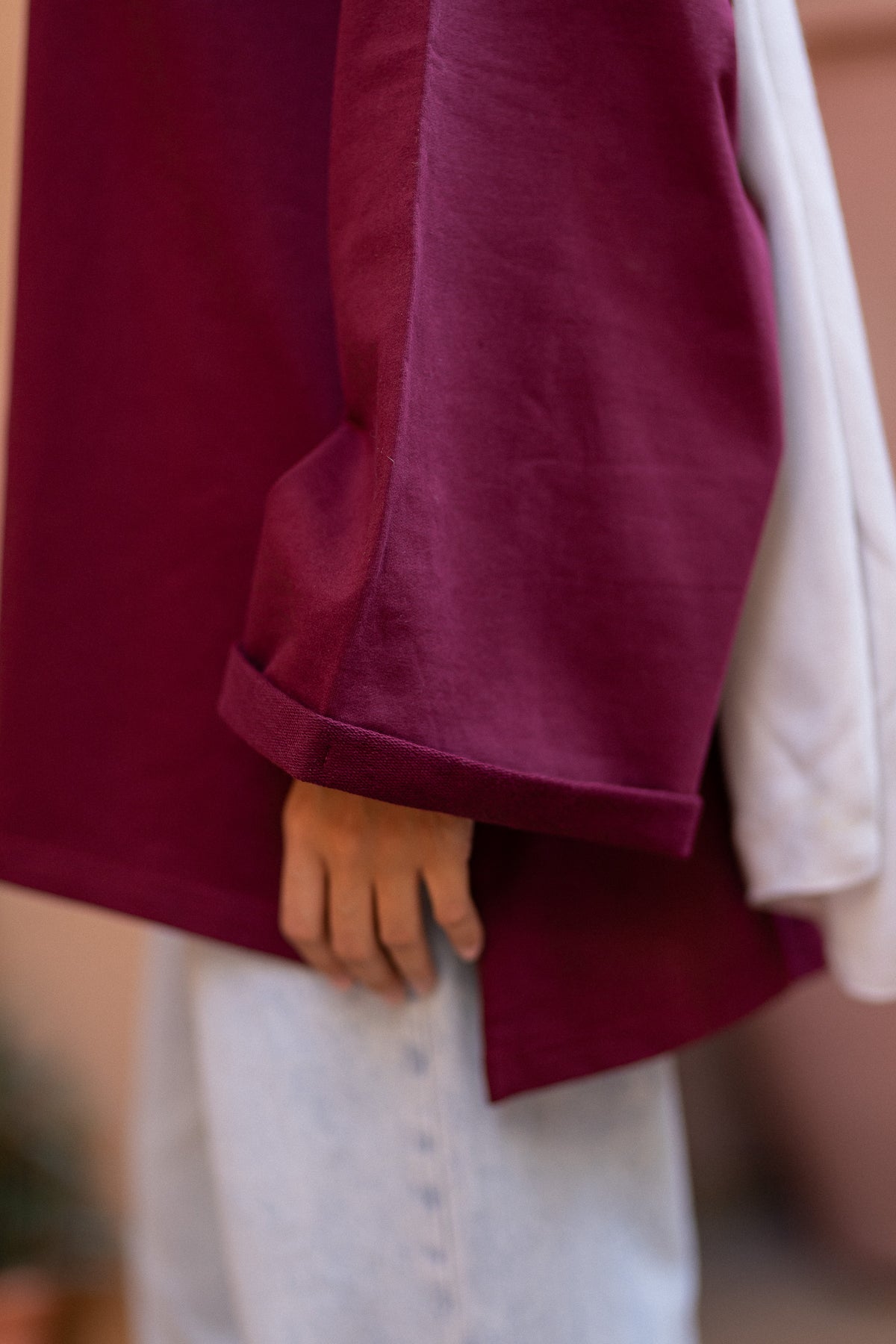 Canvas-tee burgundy