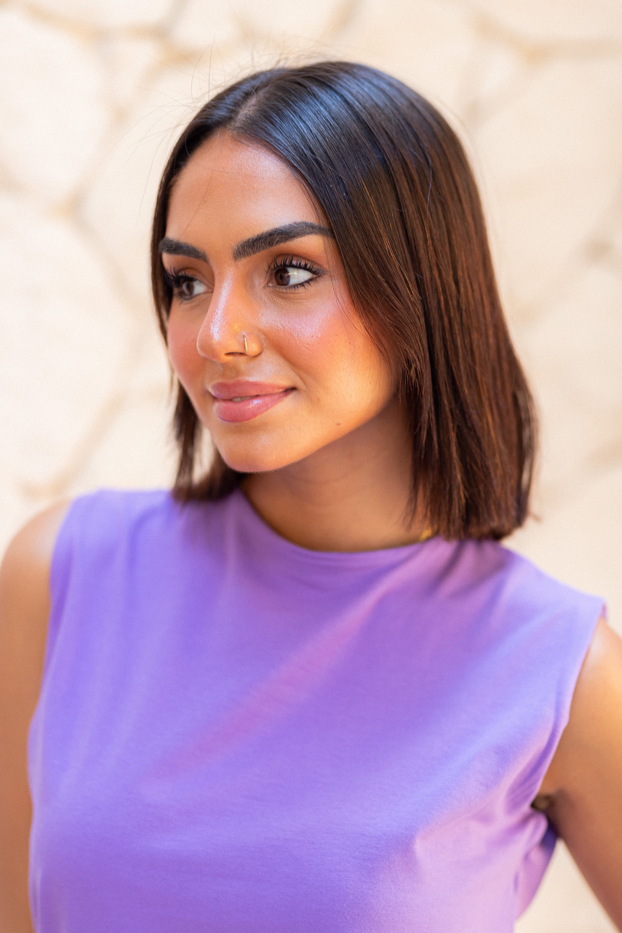 Plain Basic Top- lilac