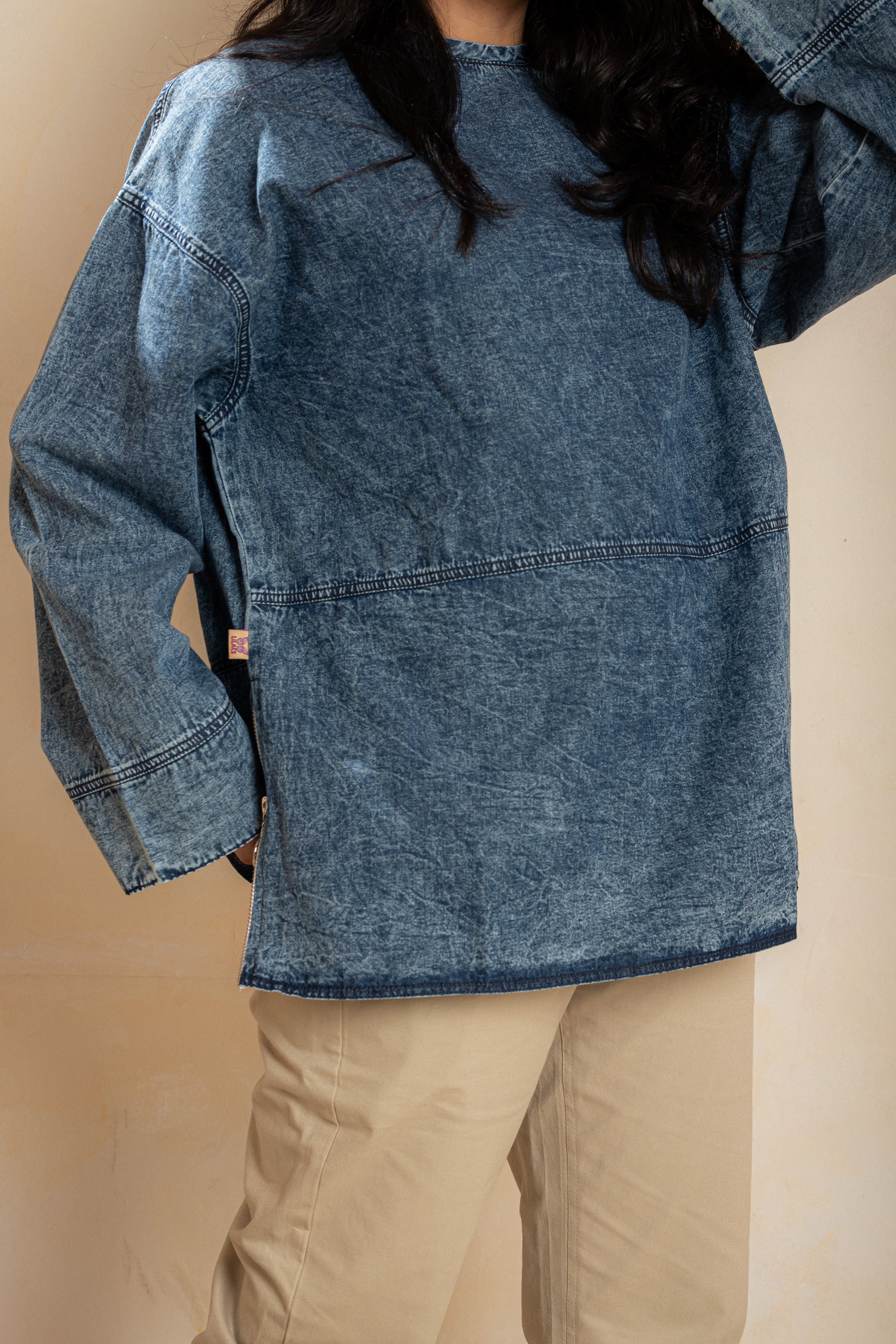 Slide side Shirt - Steel