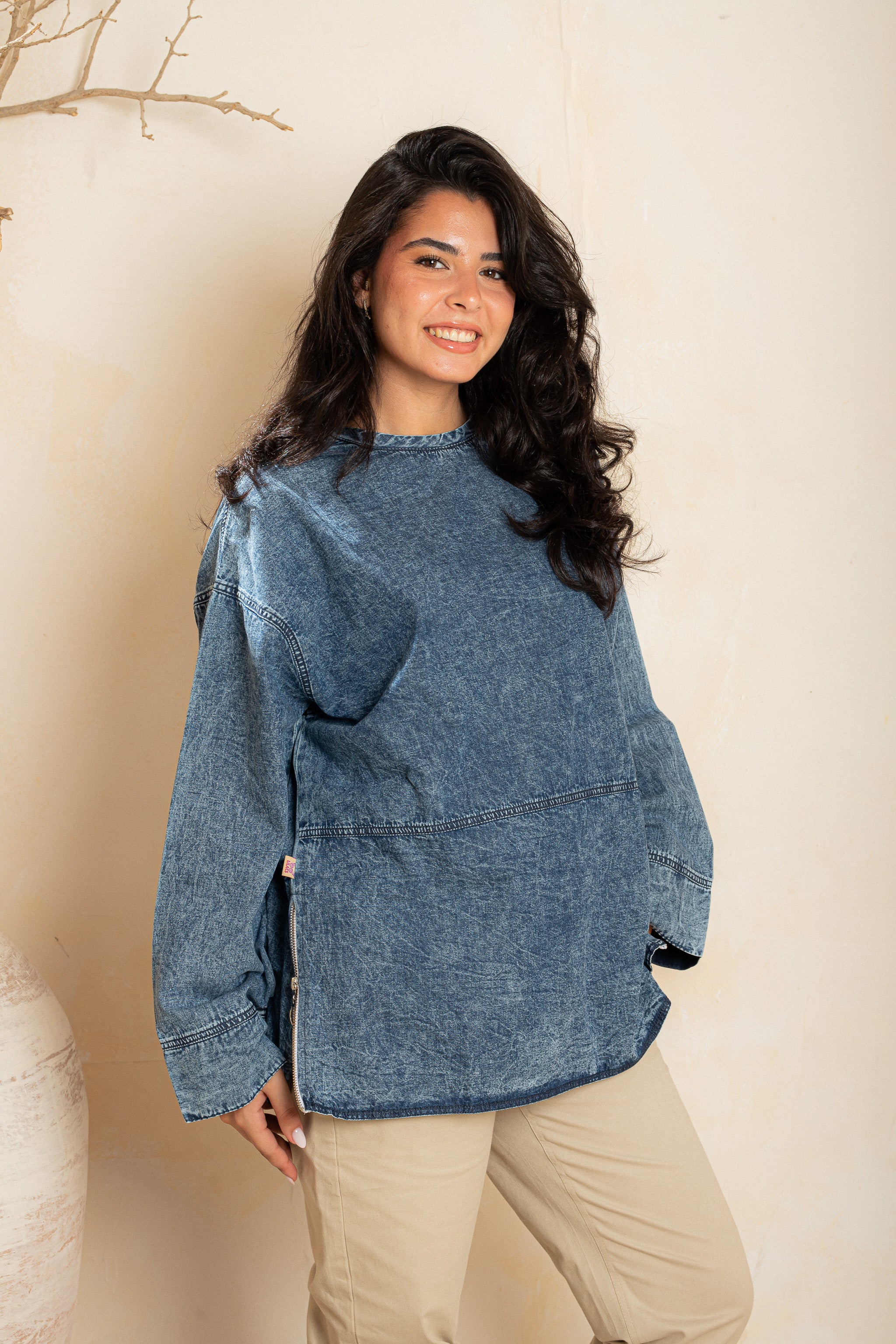 Slide side Shirt - Steel