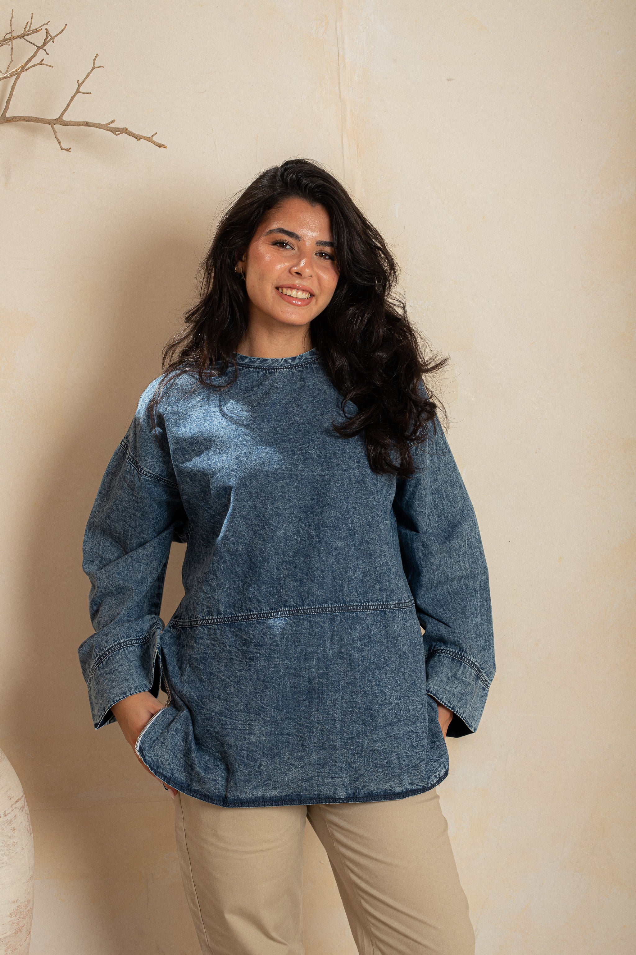 Slide side Shirt - Steel