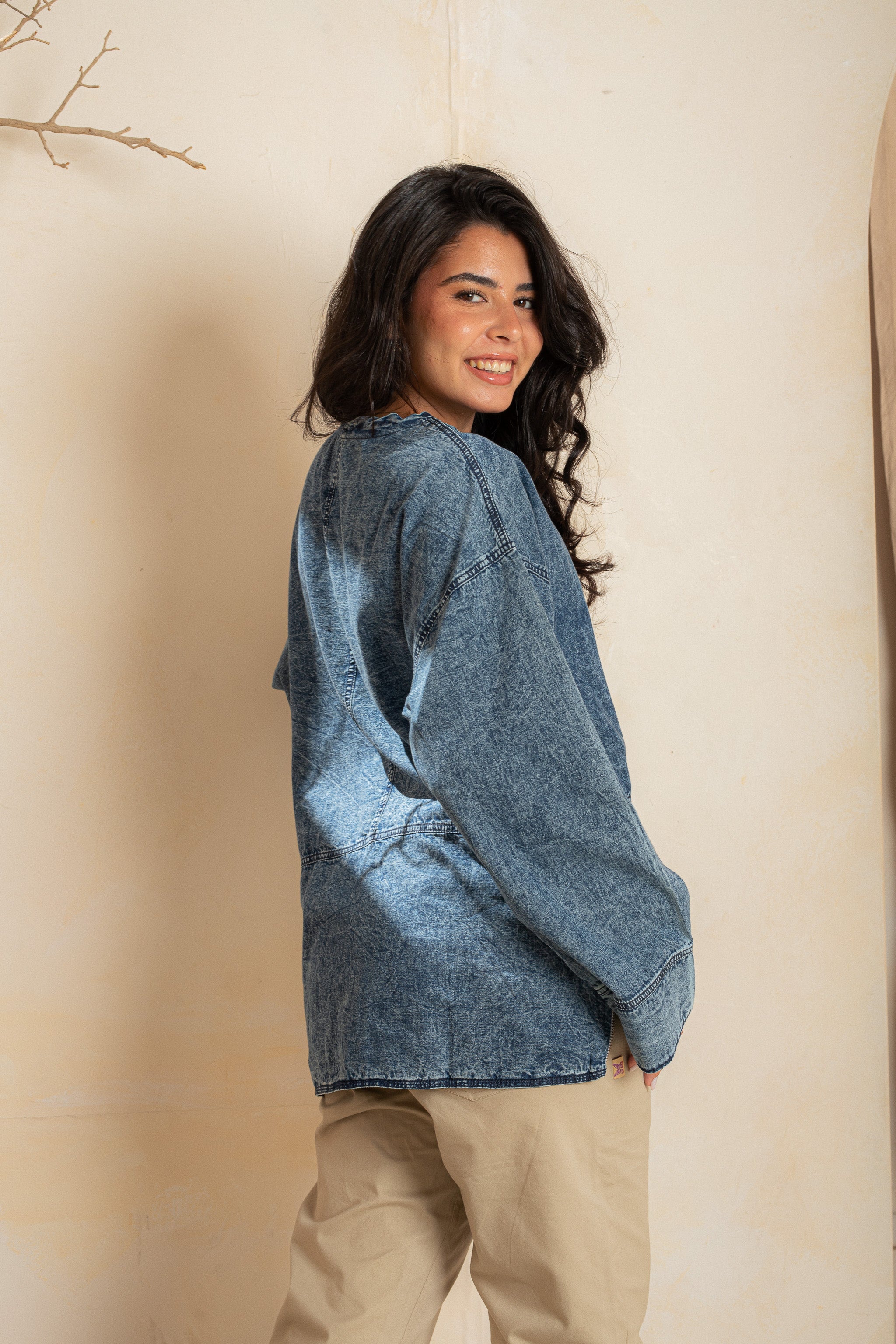 Slide side Shirt - Steel