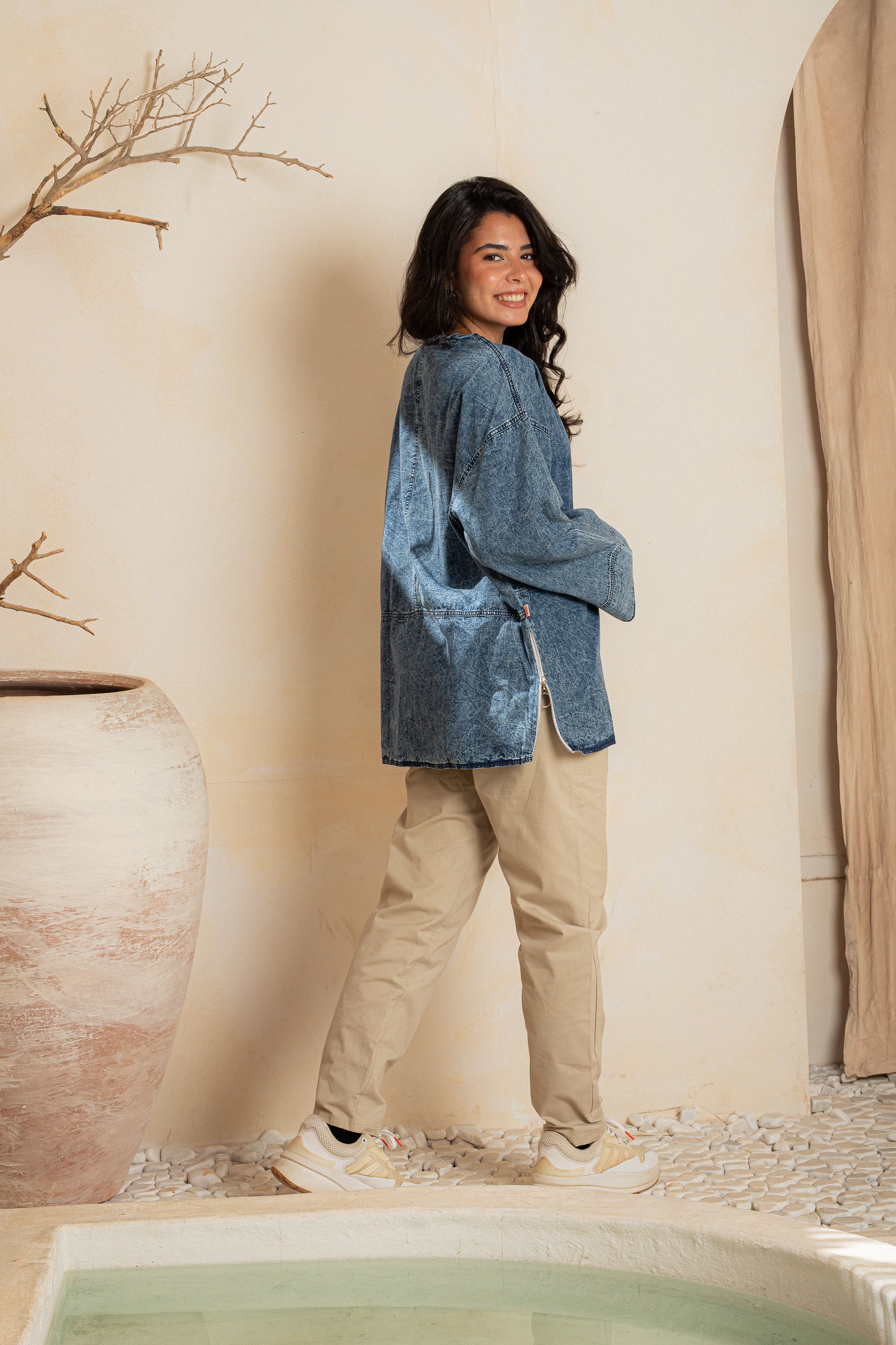 Slide side Shirt - Steel